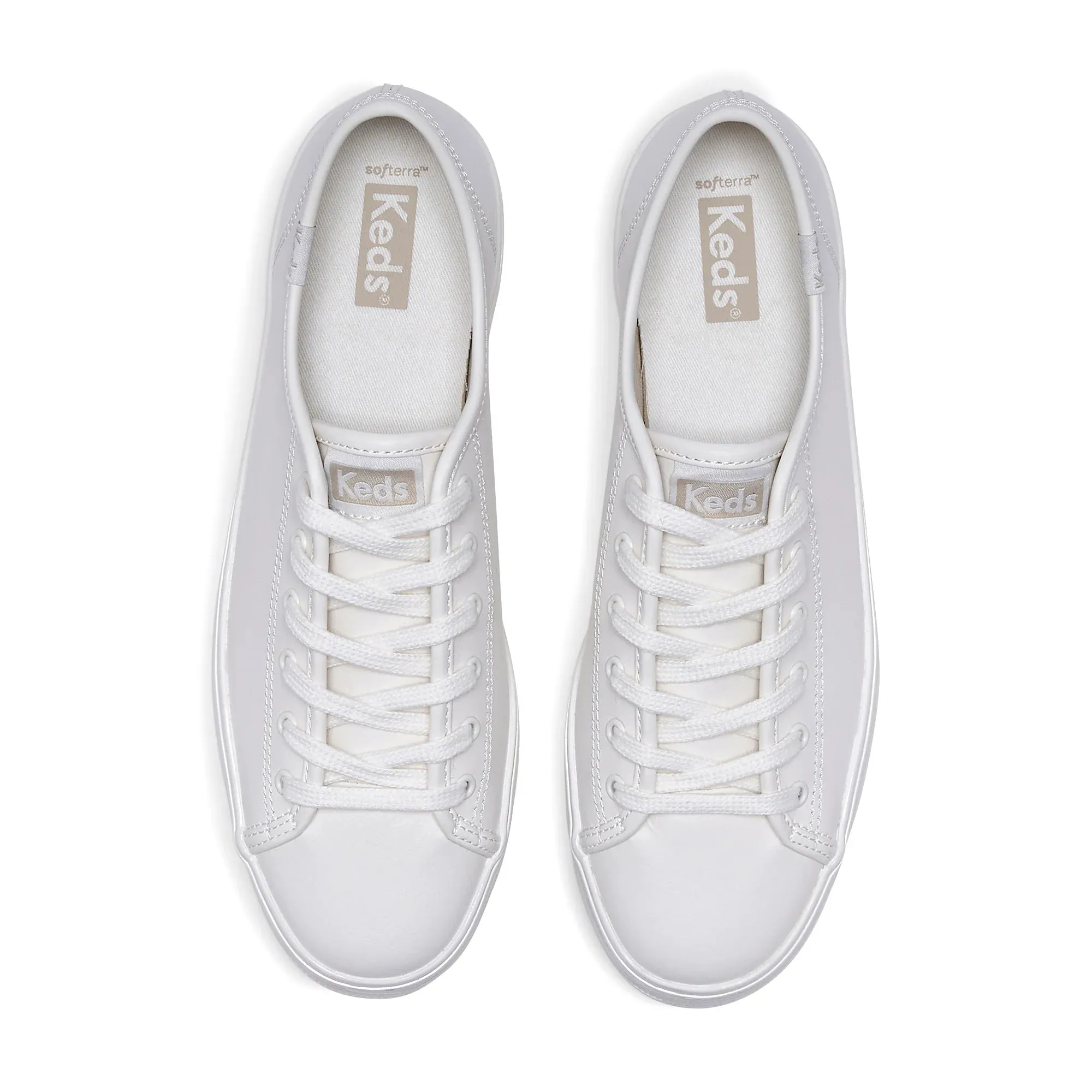 Keds Triple Kick Leather Pearlized White