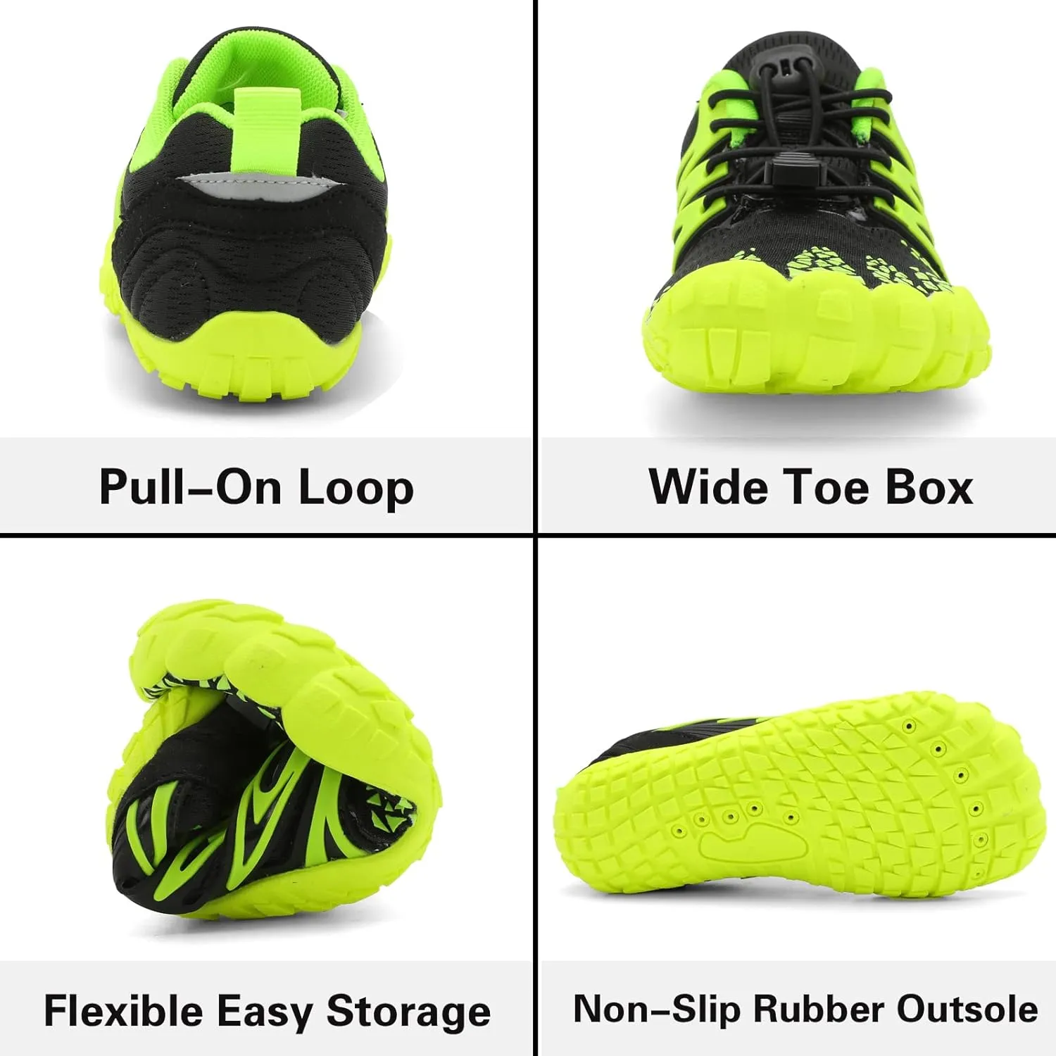 L-RUN Kids Water Shoes Boys Girls Barefoot Water Hiking Shoes Indoor Outdoor Quick Dry Athletic Sneaker Shoes