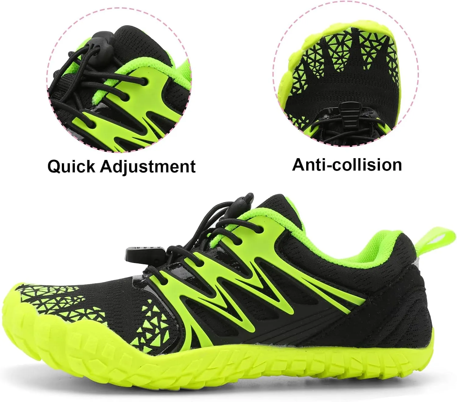 L-RUN Kids Water Shoes Boys Girls Barefoot Water Hiking Shoes Indoor Outdoor Quick Dry Athletic Sneaker Shoes