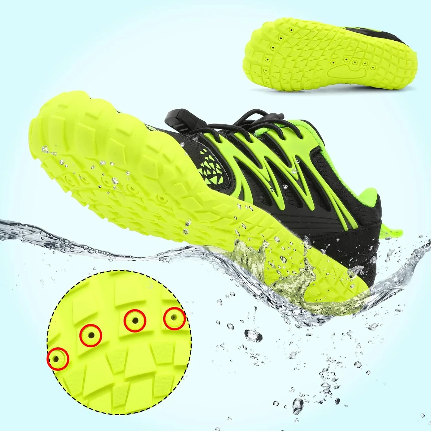 L-RUN Kids Water Shoes Boys Girls Barefoot Water Hiking Shoes Indoor Outdoor Quick Dry Athletic Sneaker Shoes