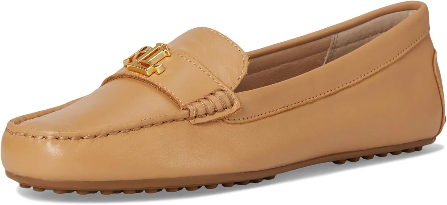 Lauren Ralph Lauren Women's Barnsbury Nappa Leather Driver Driving Style Loafer