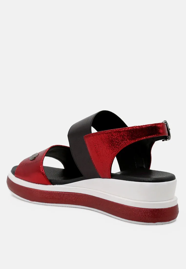 Layla Studded Wedge Sandals