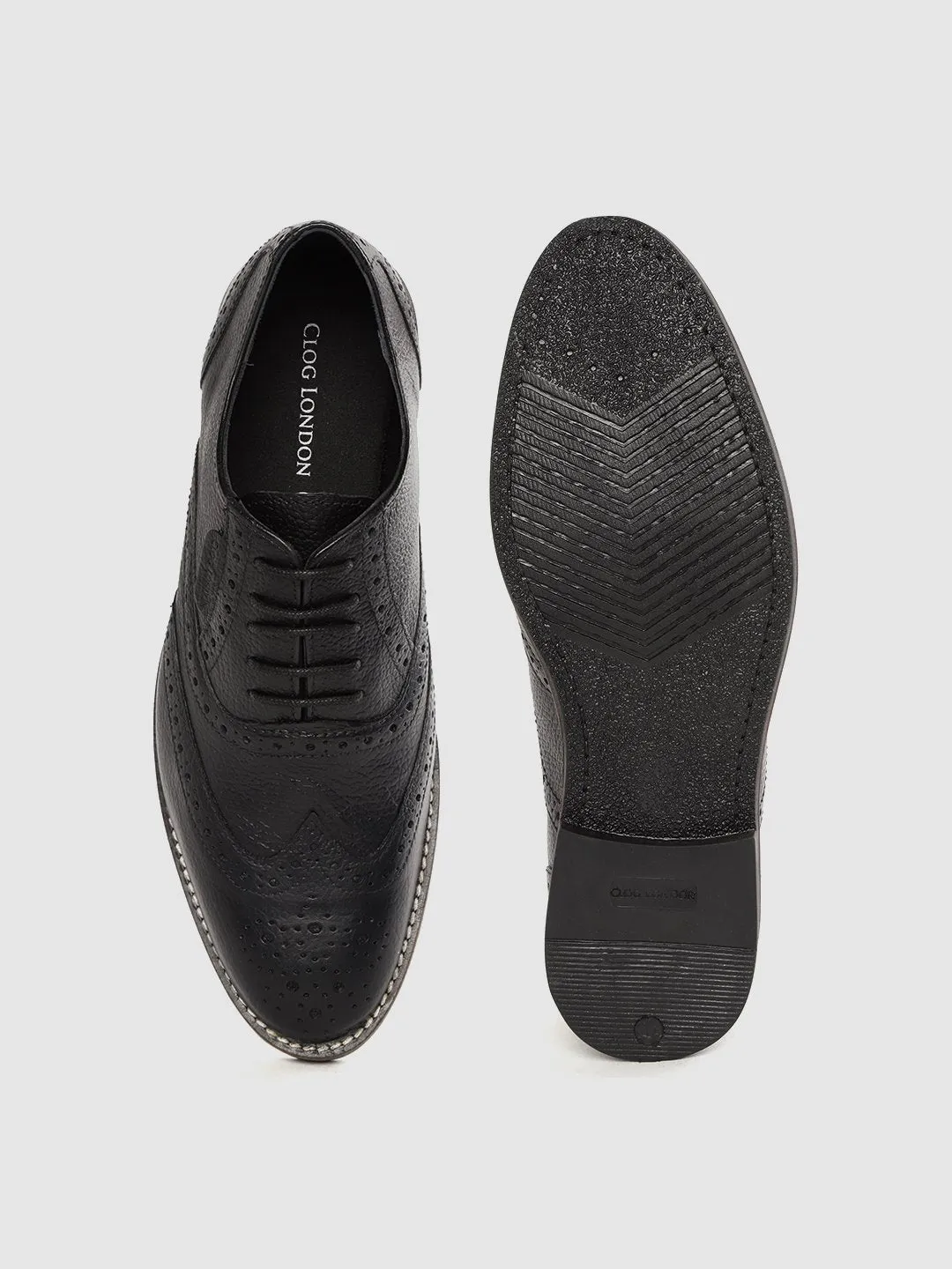 Leather Brogue Lace Up Shoes