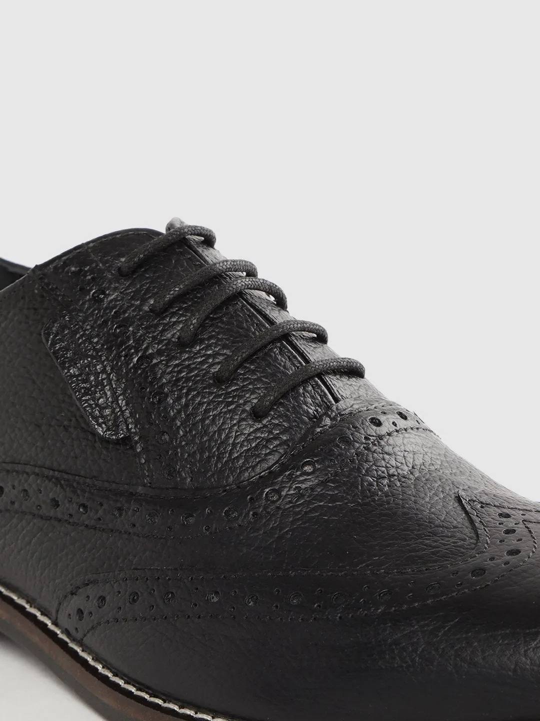 Leather Brogue Lace Up Shoes