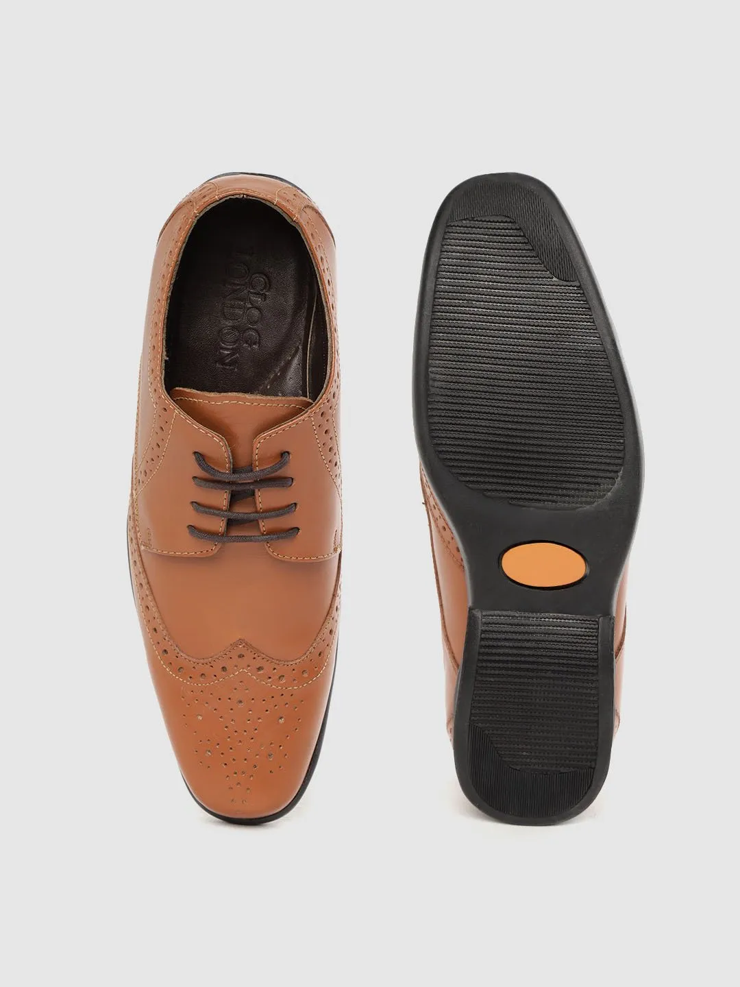 Leather Brogue Lace Up Shoes