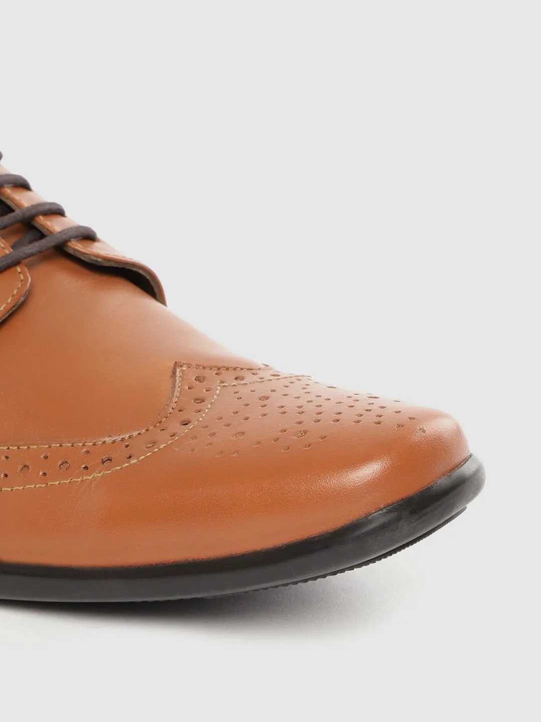 Leather Brogue Lace Up Shoes