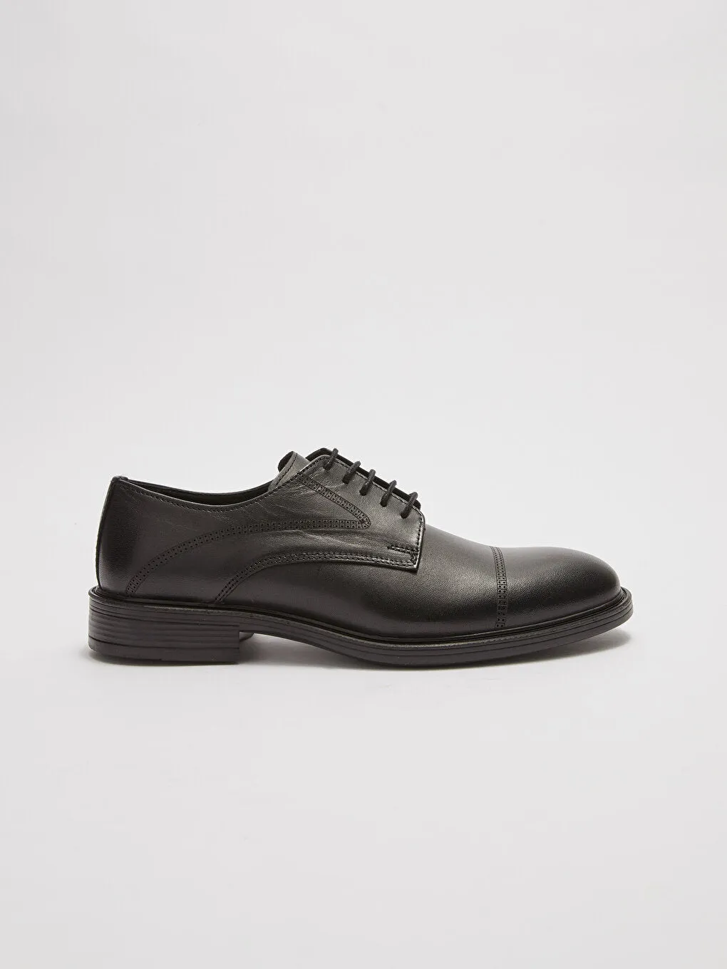 Leather Look Lace Up Derby Classic Shoes