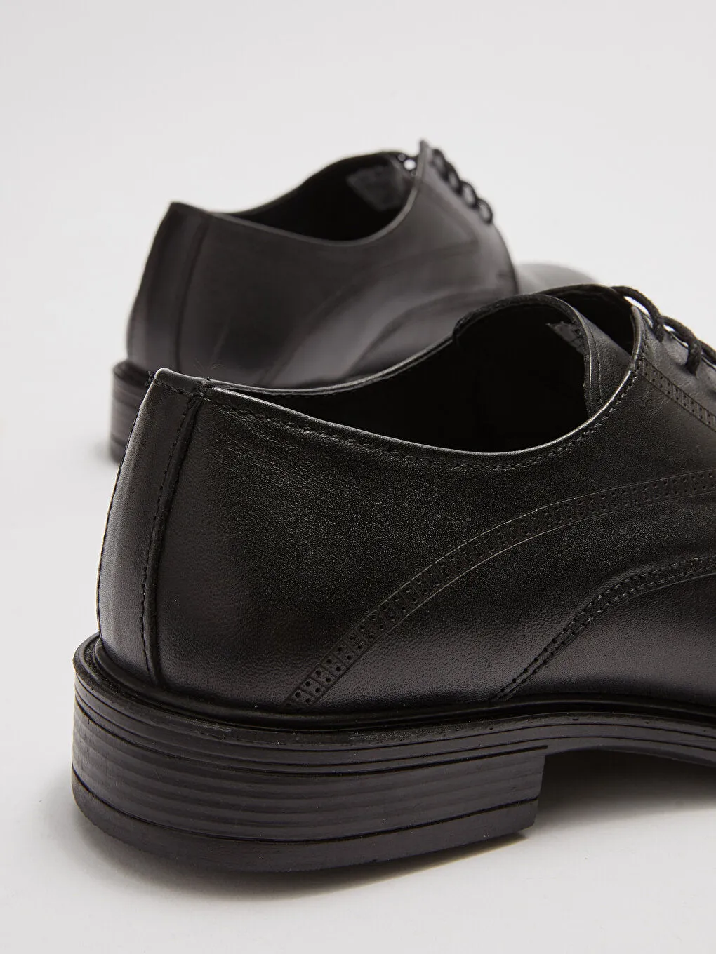 Leather Look Lace Up Derby Classic Shoes