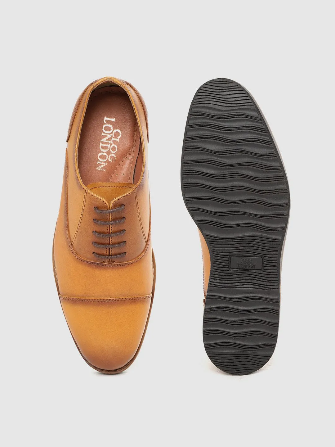 Leather Oxford Lace Up Shoes