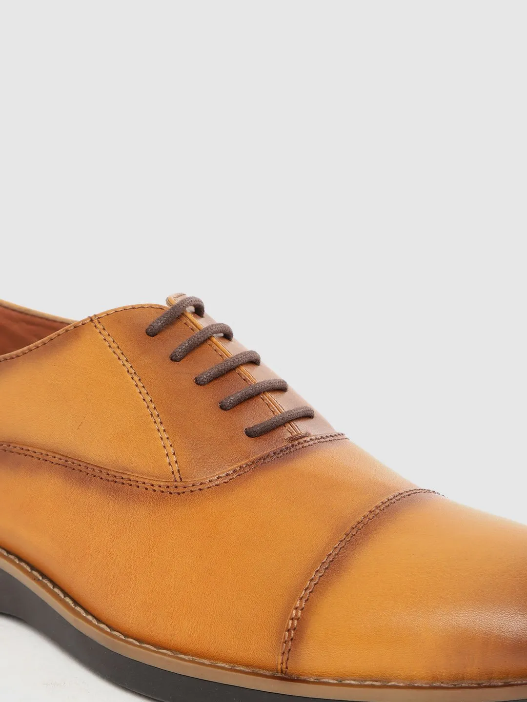 Leather Oxford Lace Up Shoes