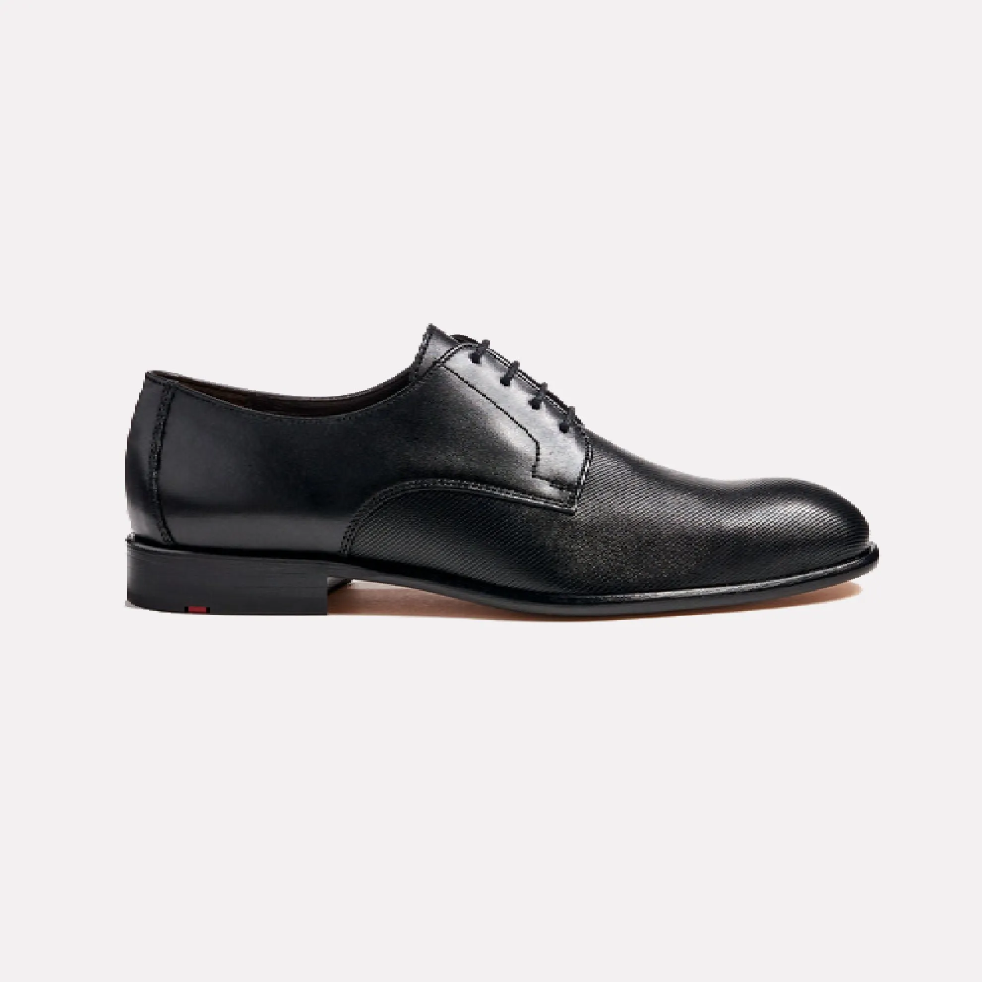 LLOYD SAIGON Lace-Up Leather Derby / Black