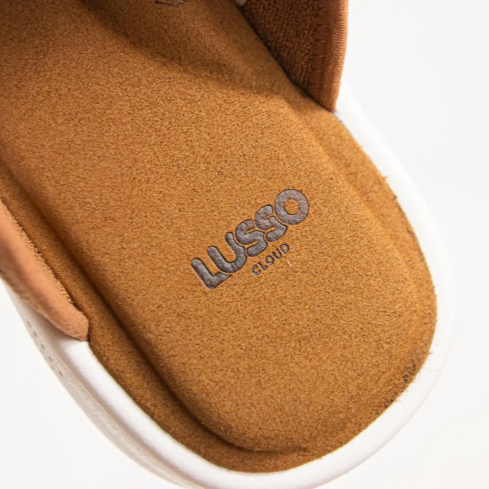 Lusso Cloud Esto Chestnut Cord Lily White Brown Slide Sandal Slippers
