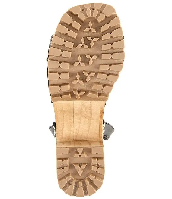 Madden Open Secure packaging Steve Ankle Squared Sandals Special edition Leather Strap Black Ocala Toe Platform