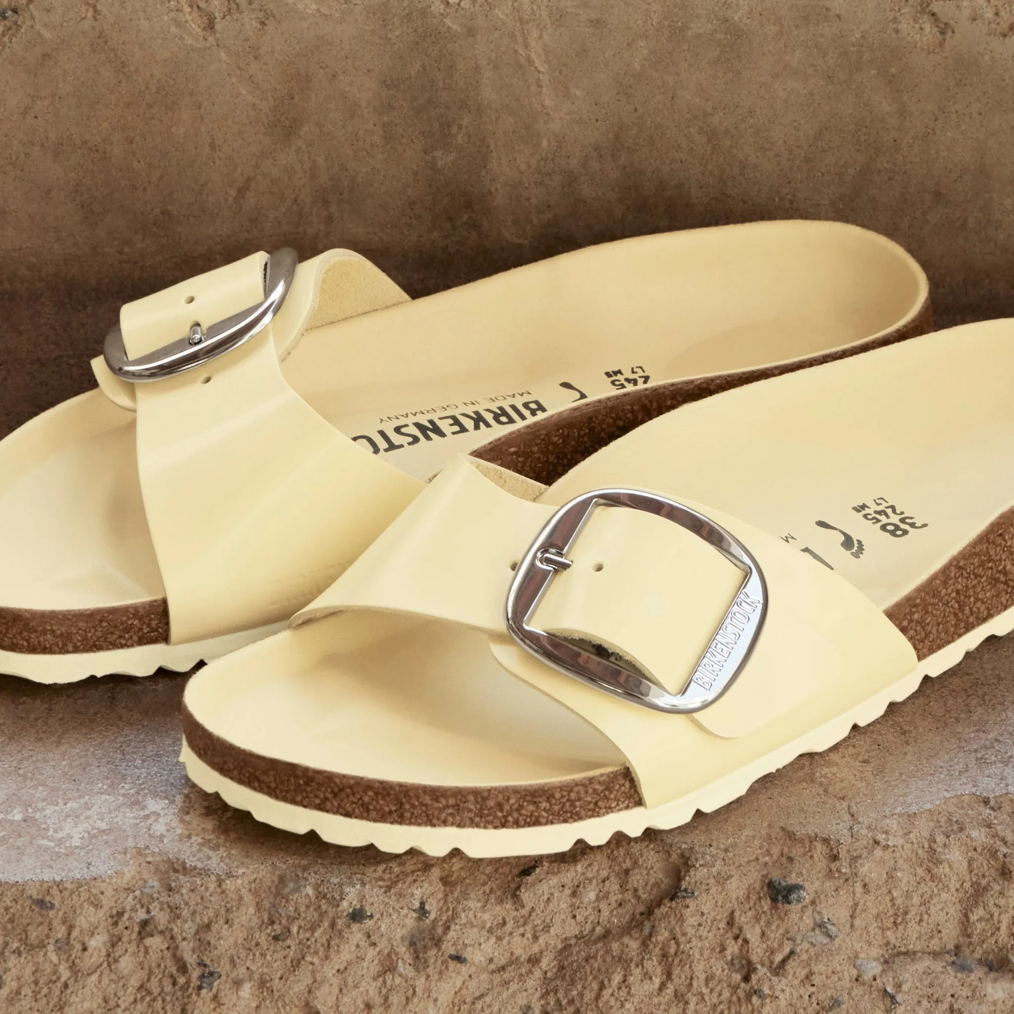 MADRID BIG BUCKLE - BUTTER - LEATHER