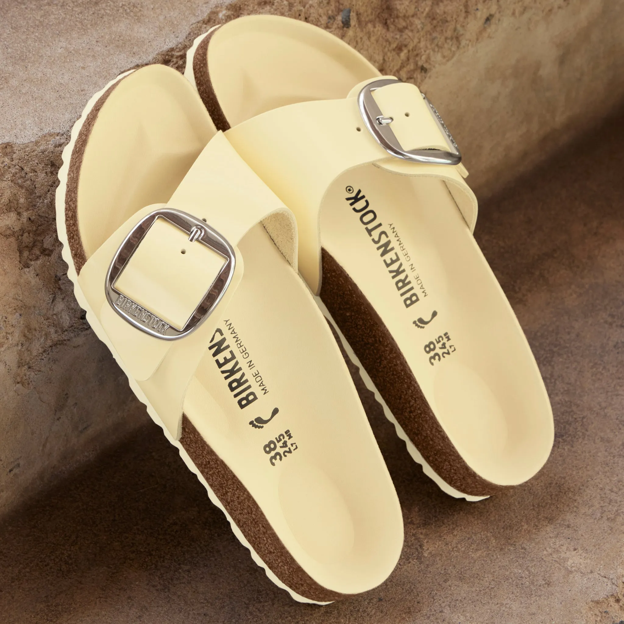 MADRID BIG BUCKLE - BUTTER - LEATHER