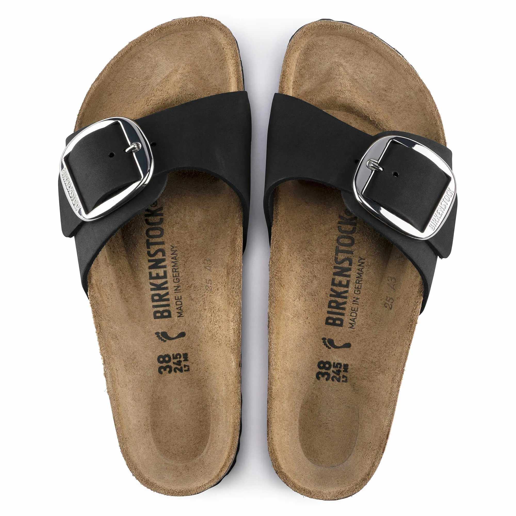Madrid Big Buckle Nubuck Leather