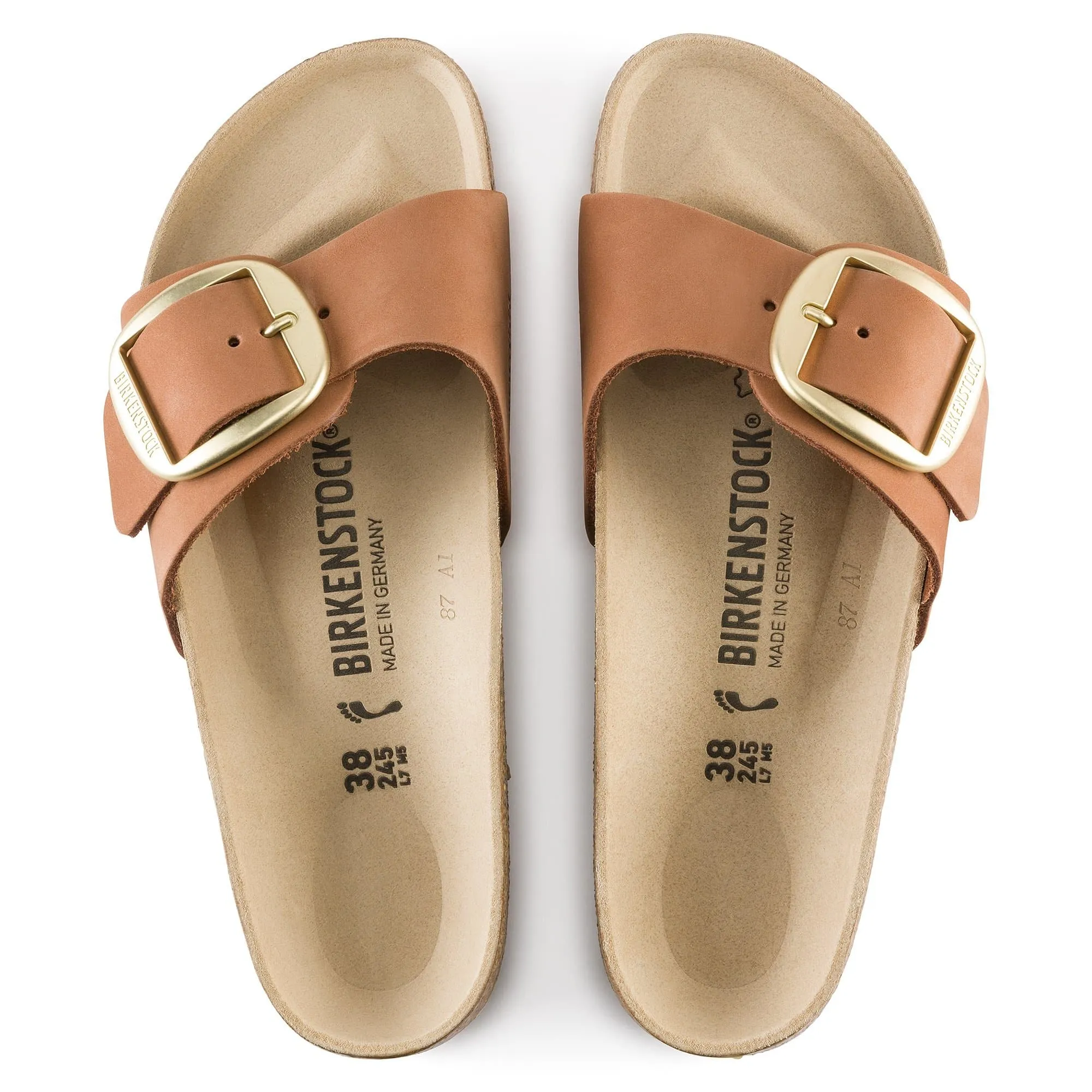 Madrid Big Buckle Nubuck Leather