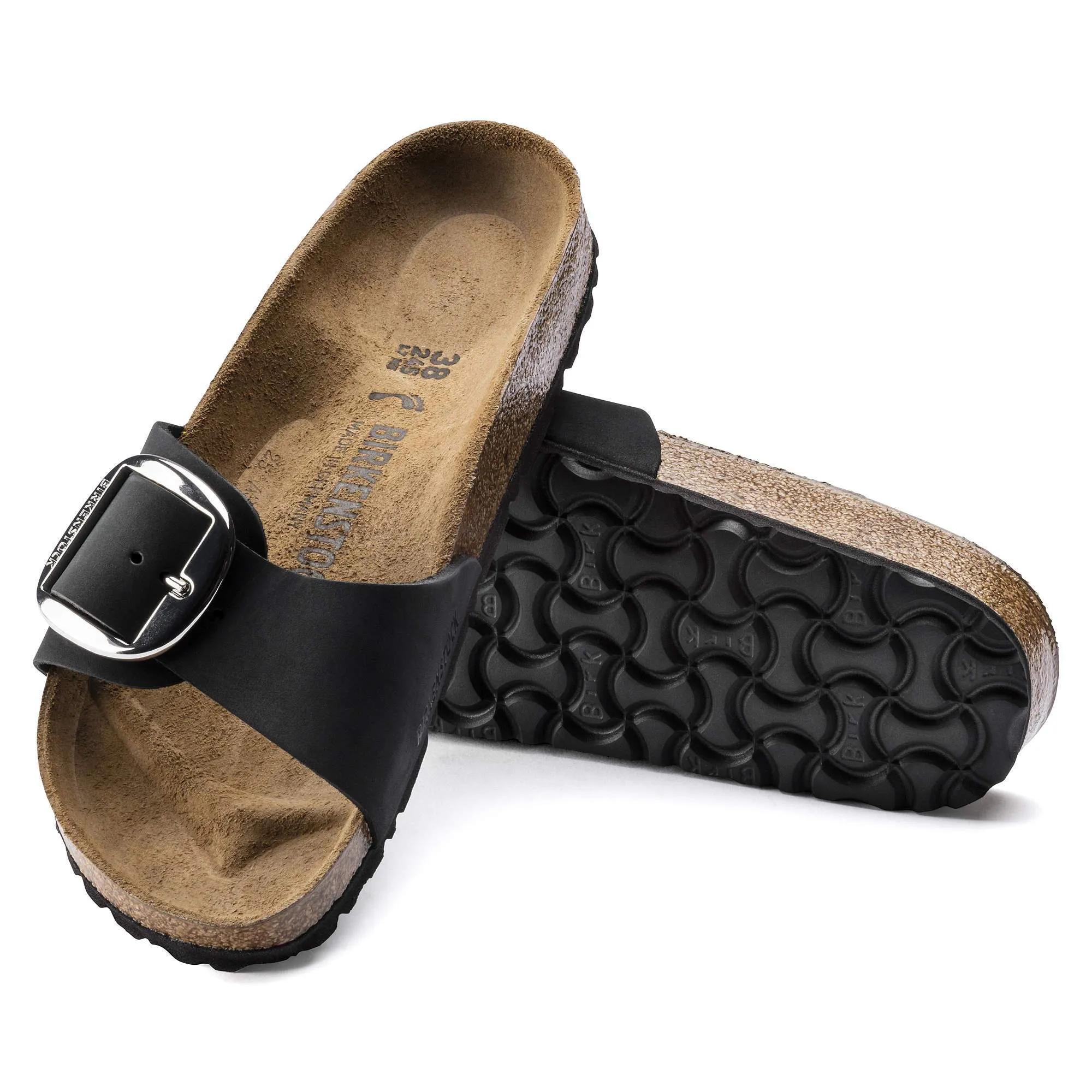 Madrid Big Buckle Nubuck Leather