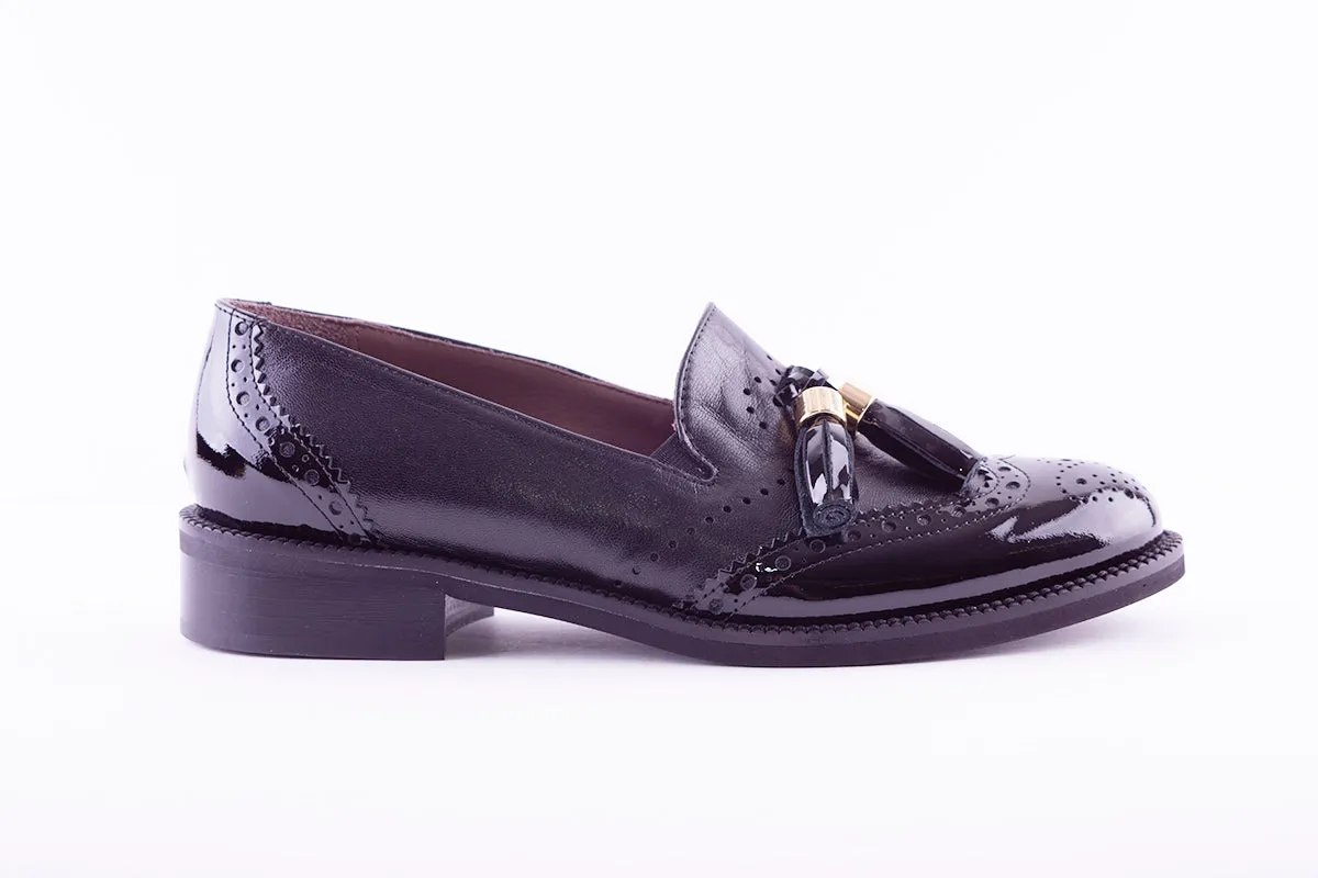 MARCO MOREO - G036 SLIP-ON LOAFER WITH TASSEL - BLACK