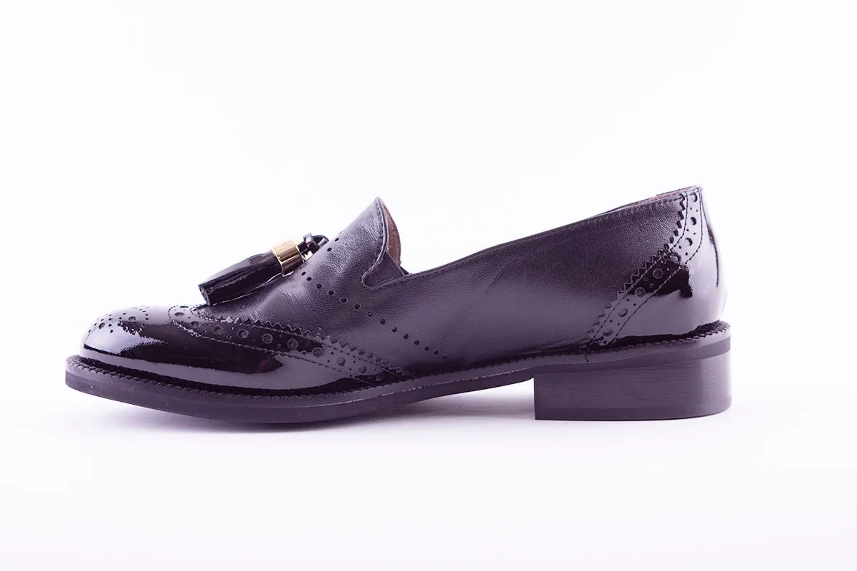 MARCO MOREO - G036 SLIP-ON LOAFER WITH TASSEL - BLACK