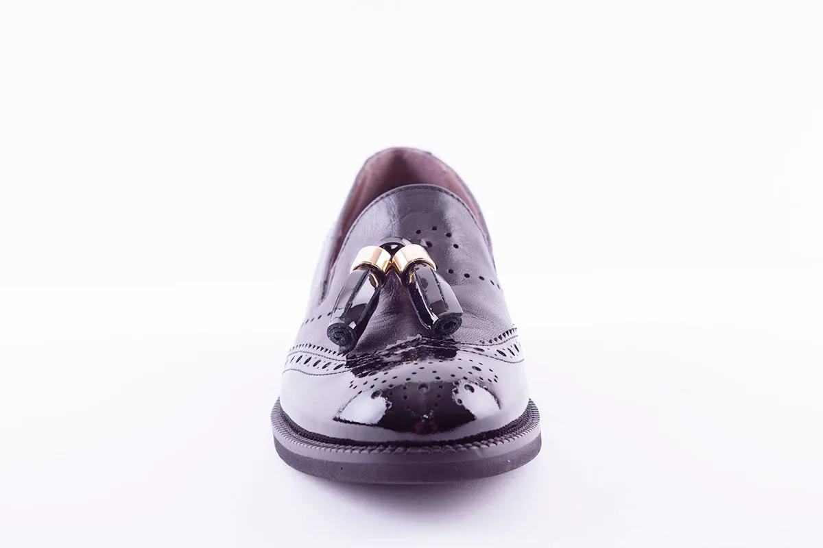 MARCO MOREO - G036 SLIP-ON LOAFER WITH TASSEL - BLACK