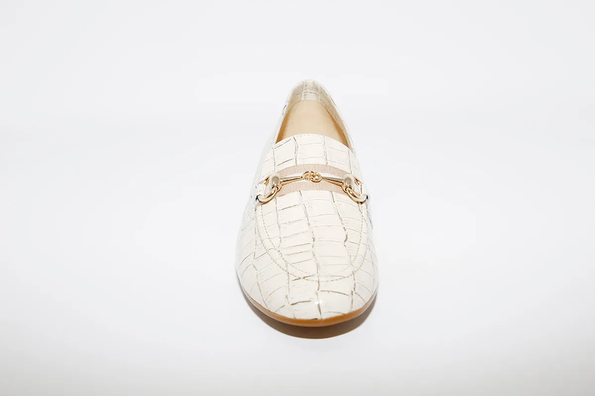 MARIA JAEN - 57 Beige Croc Loafer