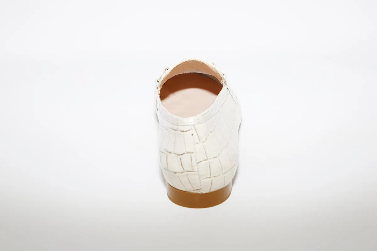 MARIA JAEN - 57 Beige Croc Loafer