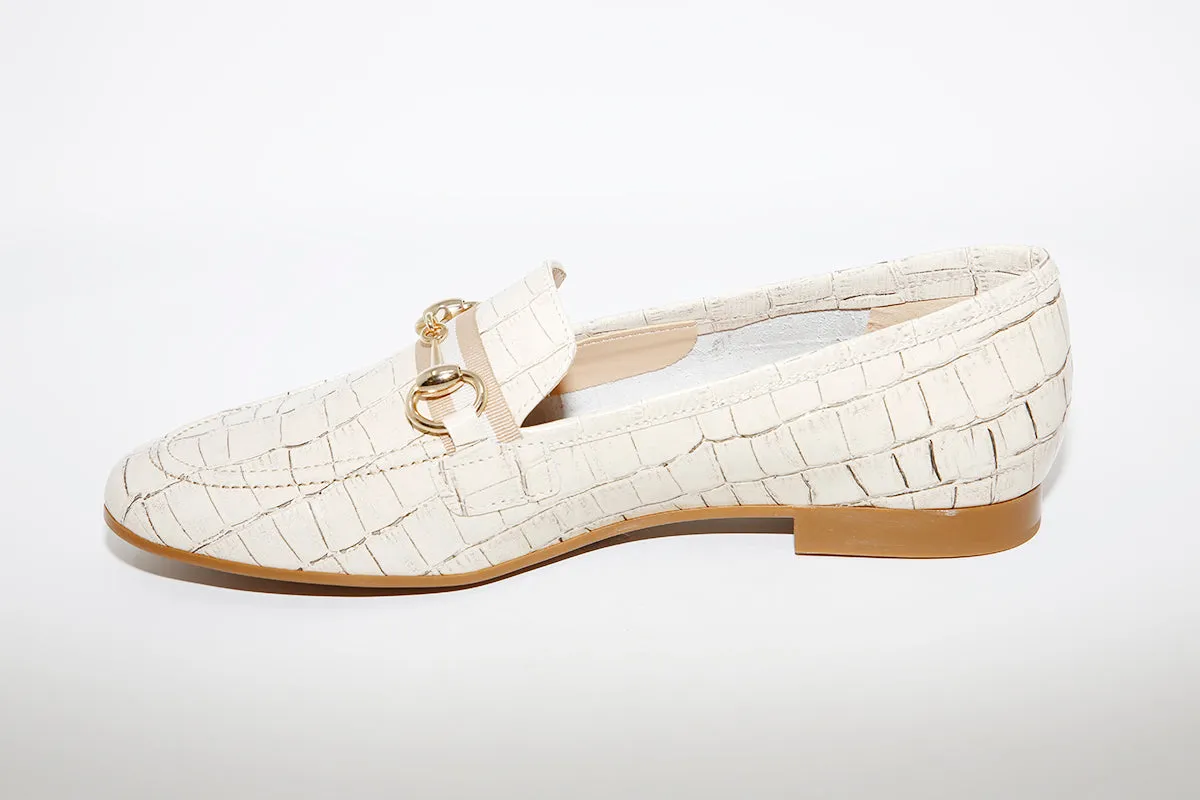 MARIA JAEN - 57 Beige Croc Loafer
