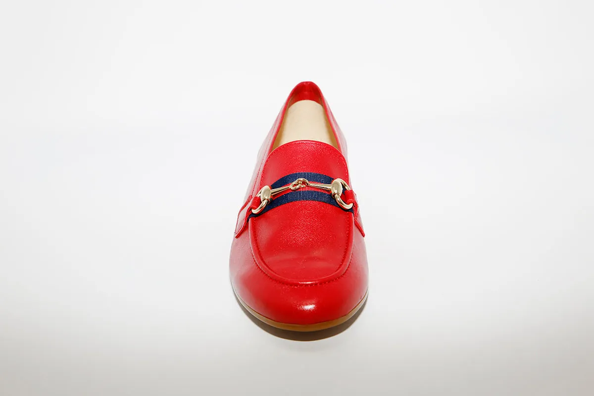 MARIA JAEN - 57 Red Leather Loafer