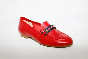 MARIA JAEN - 57 Red Leather Loafer