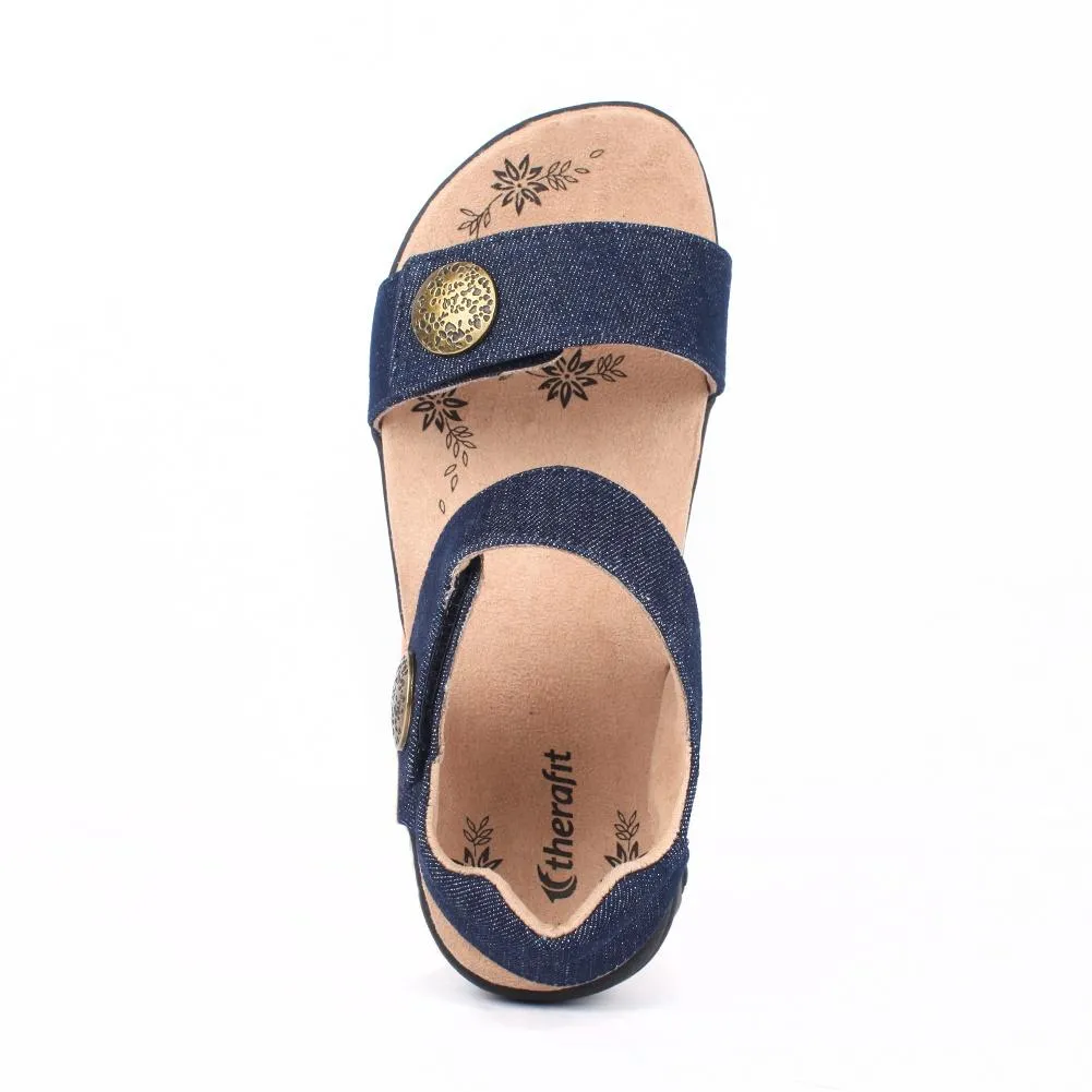 Melody Adjustable Denim Sandal