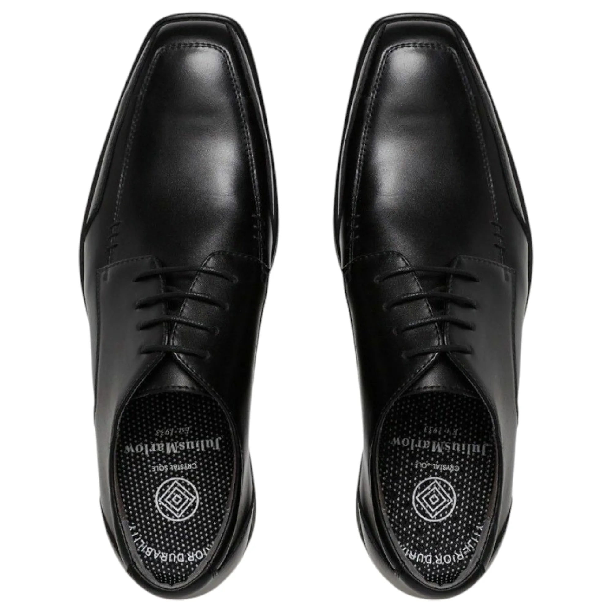 Mens Julius Marlow Neutral Formal Black Dress Formal Lace Leather Shoes