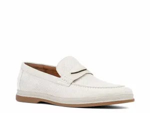 Men's Miles Leather Penny Loafer In Off-White