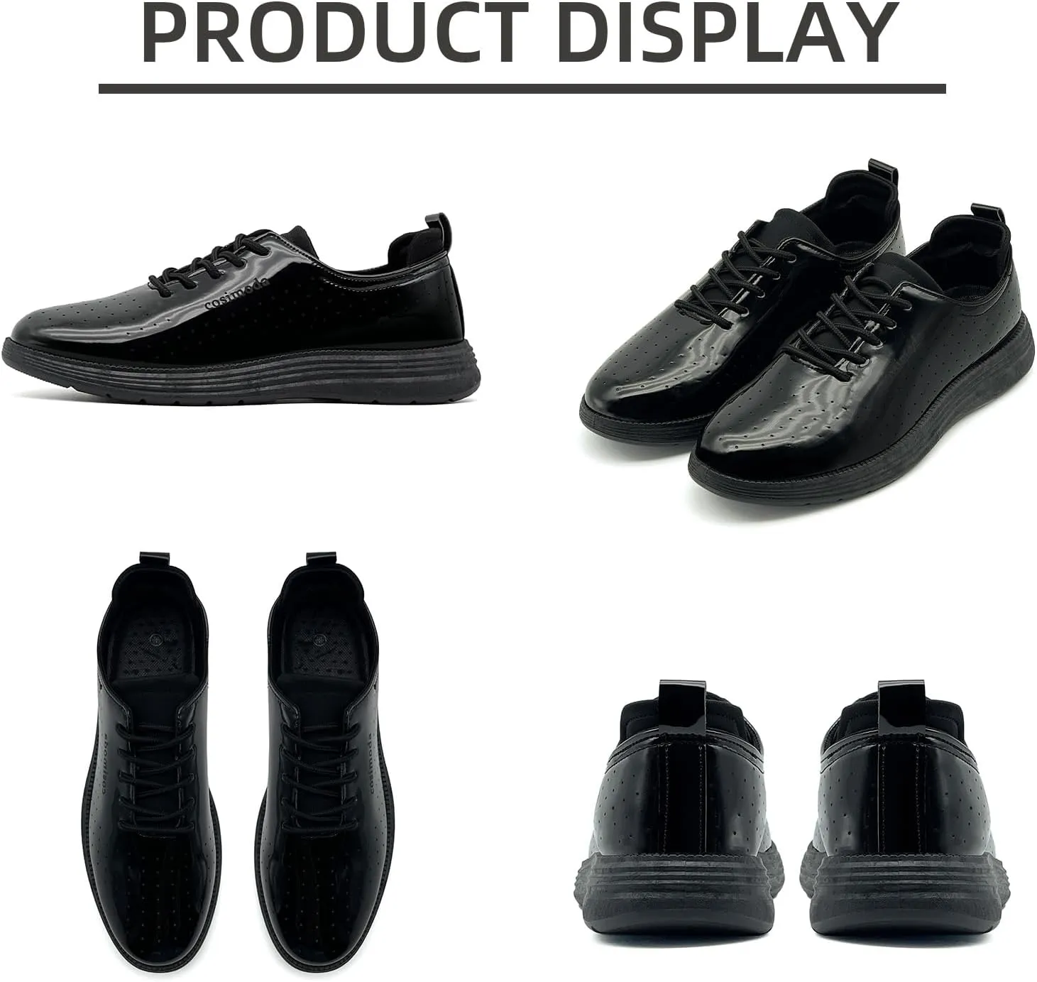 Men's Oxfords Shoes Dress Shoes Classic Business Casual Shoes, Dress Sneakers Formal Lace Up Derby Sneakers for Men
