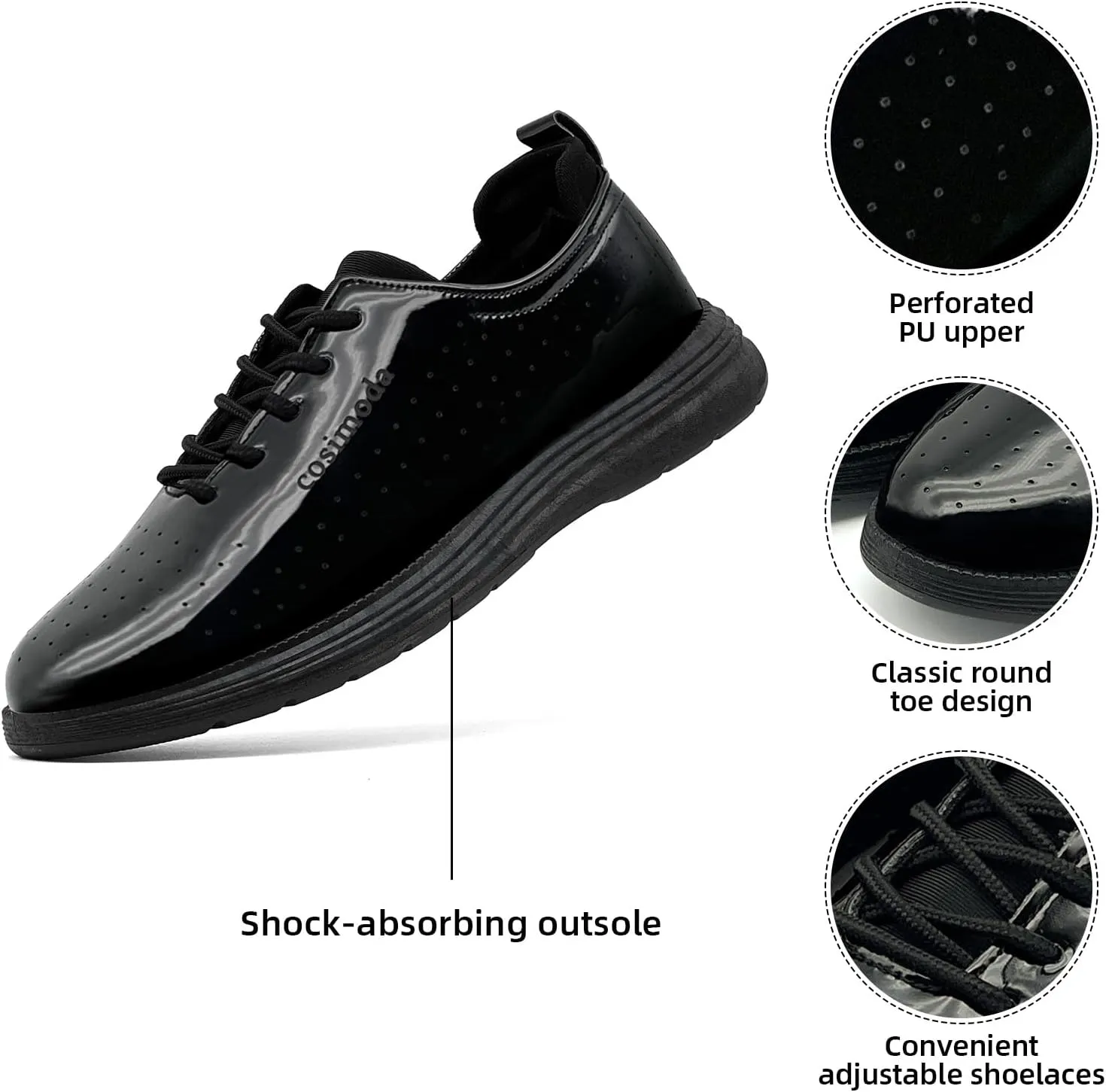 Men's Oxfords Shoes Dress Shoes Classic Business Casual Shoes, Dress Sneakers Formal Lace Up Derby Sneakers for Men