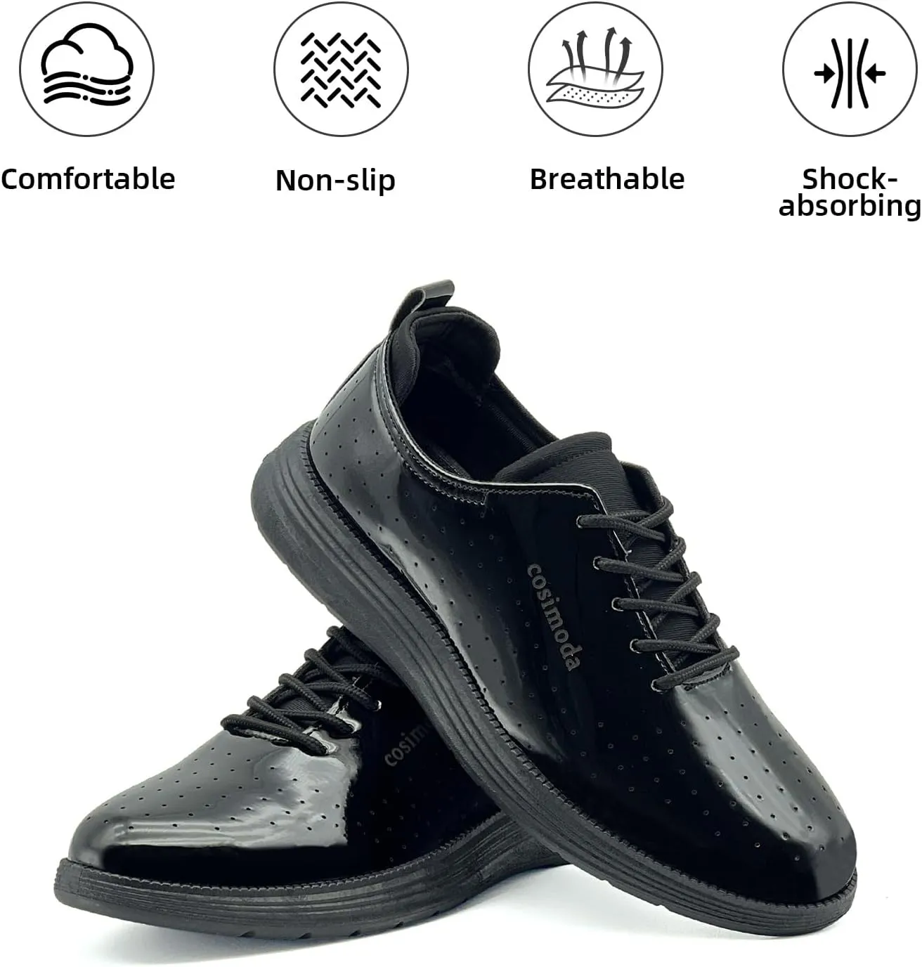 Men's Oxfords Shoes Dress Shoes Classic Business Casual Shoes, Dress Sneakers Formal Lace Up Derby Sneakers for Men