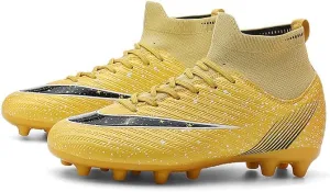 Men's Womens Soccer Shoes Football Cleats High-Tops Lace-Up Non-Slip Spikes Indoor Outdoor Sports Athletic Baseball Lacrosse Sneaker