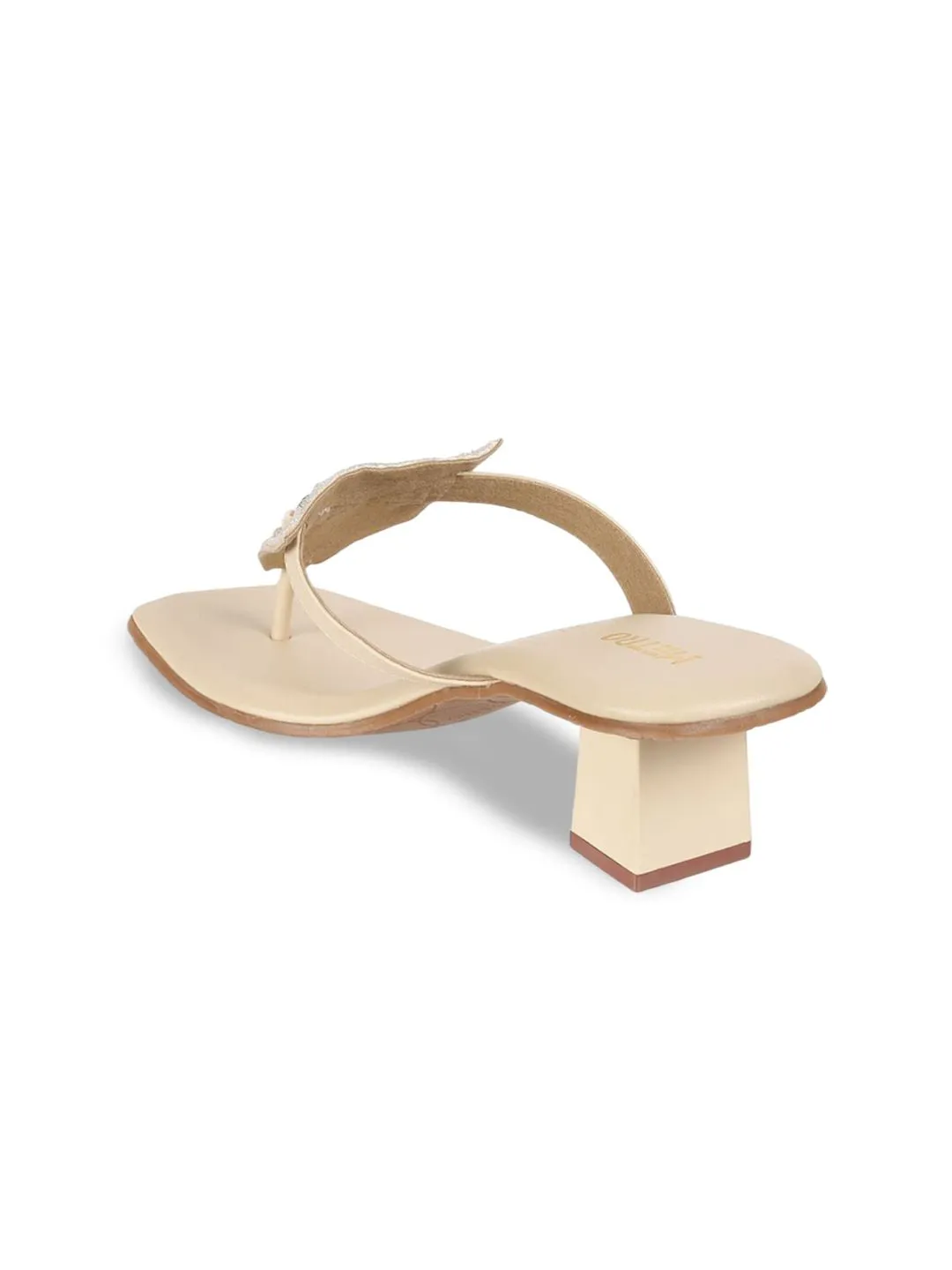 Metro Women Ethnic Embellished Block Heel Sandals