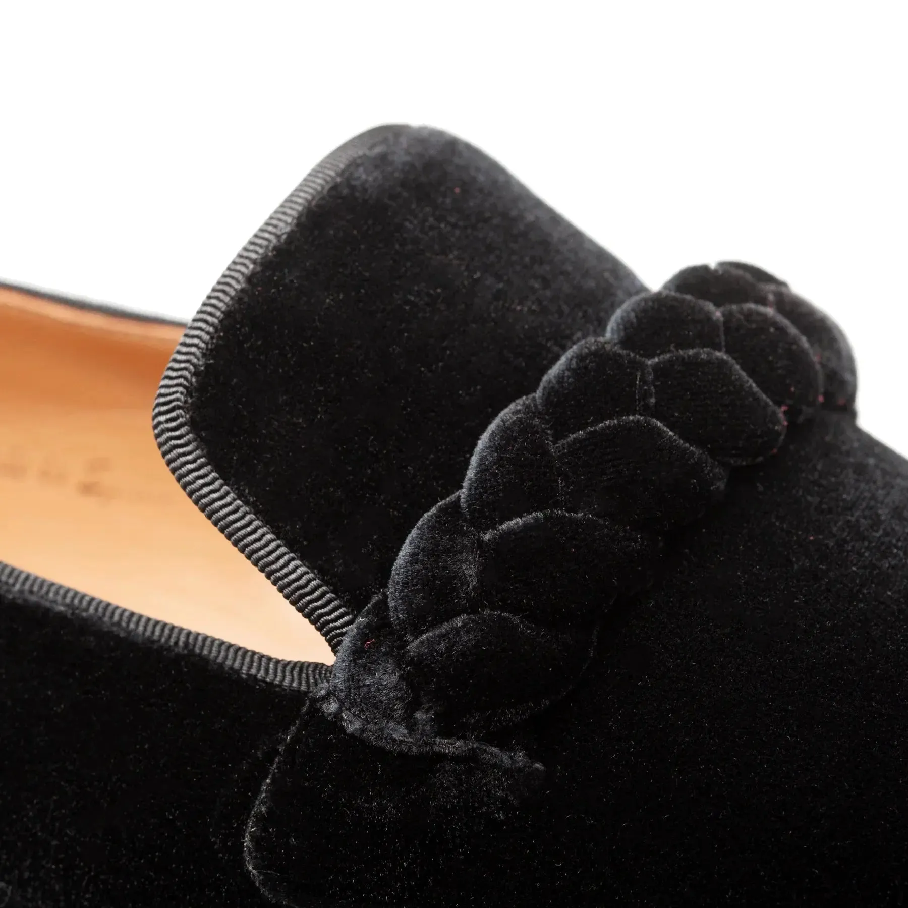 Mezlan Prima 21107 Black Genuine Velvet Slip On Loafers