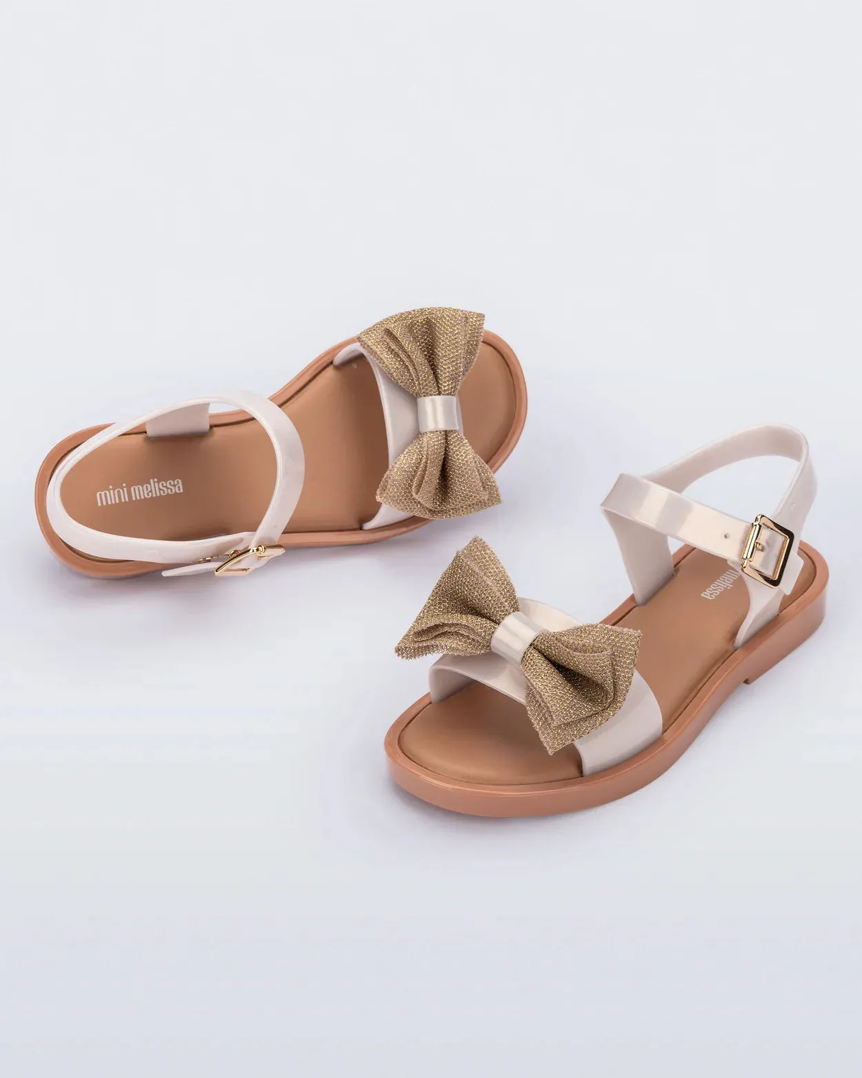 Mini Melissa Mar Sandal in Pearly Beige