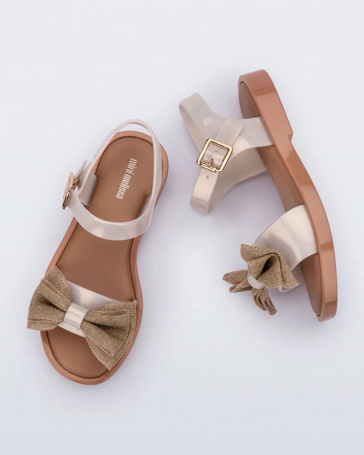 Mini Melissa Mar Sandal in Pearly Beige