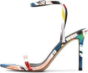 miss left Womens Open Pointed Toe Super High Heel Sandals Narrow Strap Buckle Stiletto Heels Pumps Chic Cocktail Club Dress Shoes Size 4-16 US