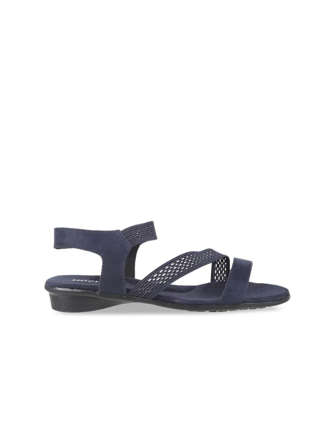 Mochi Women Blue Solid Sandal