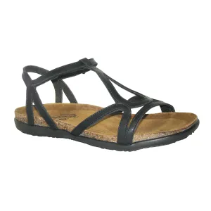 Naot Dorith Black Leather Sandal (Women's)