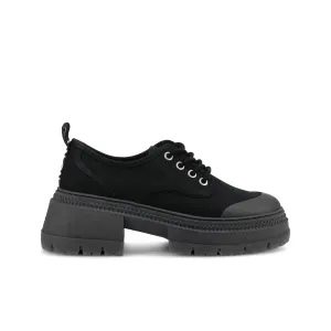 No Name Strong Derby Black Canvas