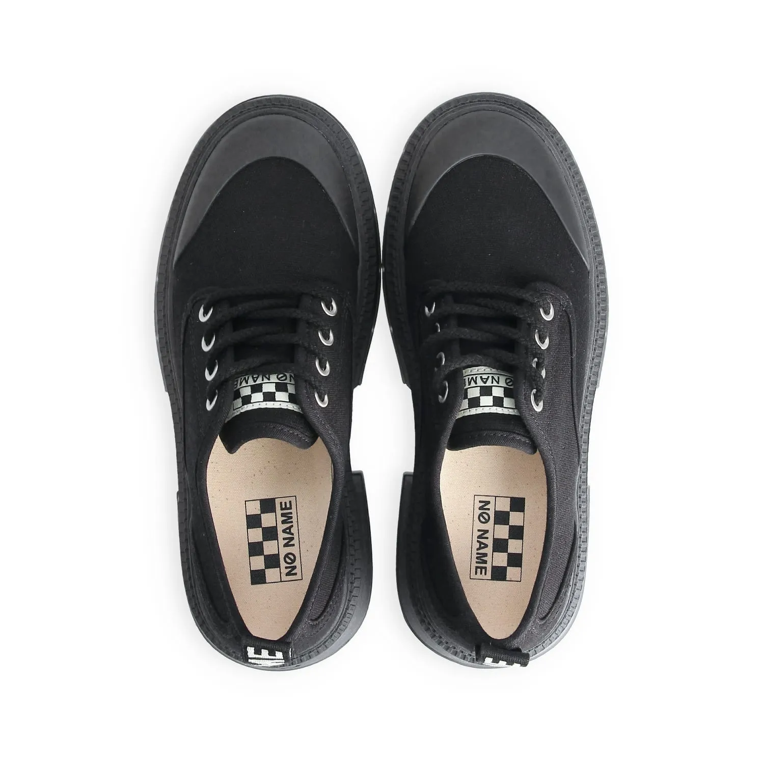 No Name Strong Derby Black Canvas