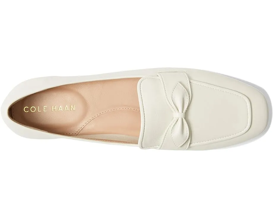 On Price drop Leather Egret Square Bow Huge selection Classic Detailed Haan Toe Cole York Loafers Slip Bow