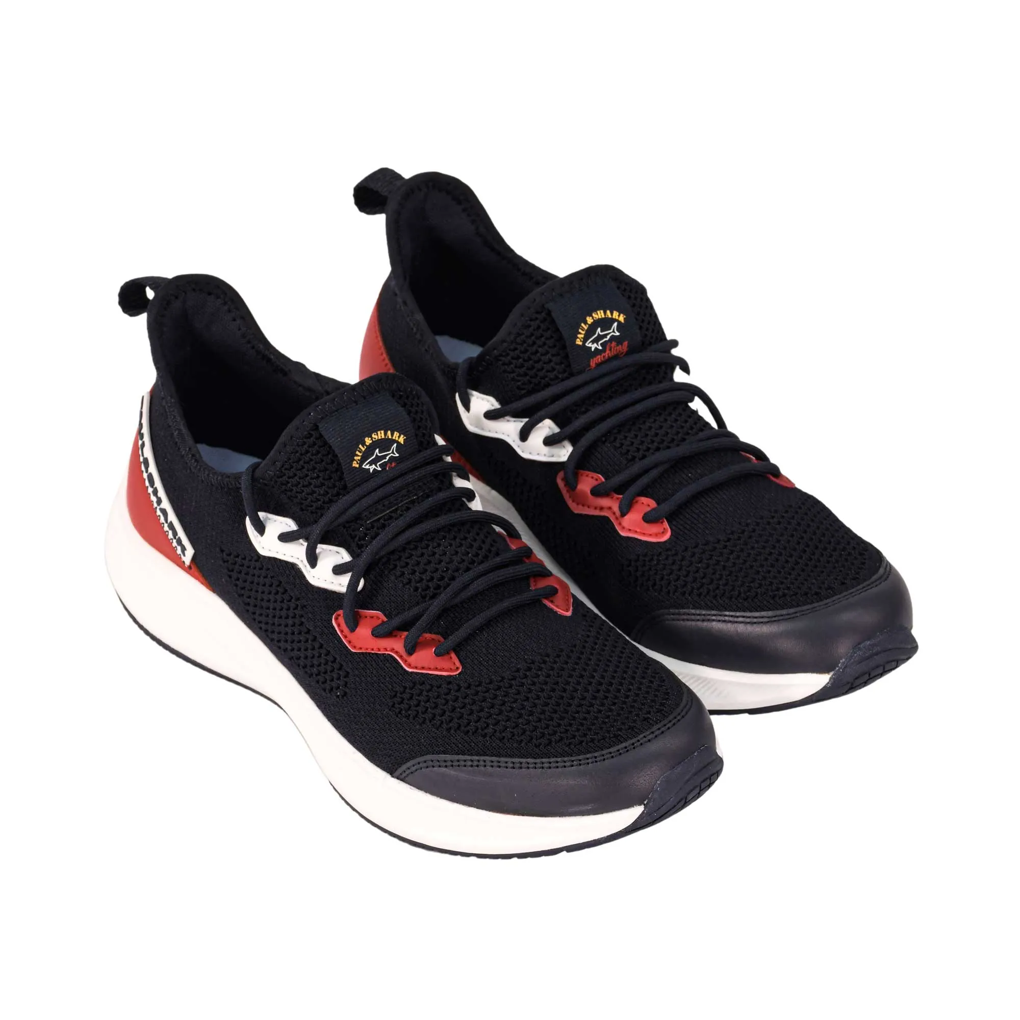 Paul & Shark Men's Blue Red and White Sneaker