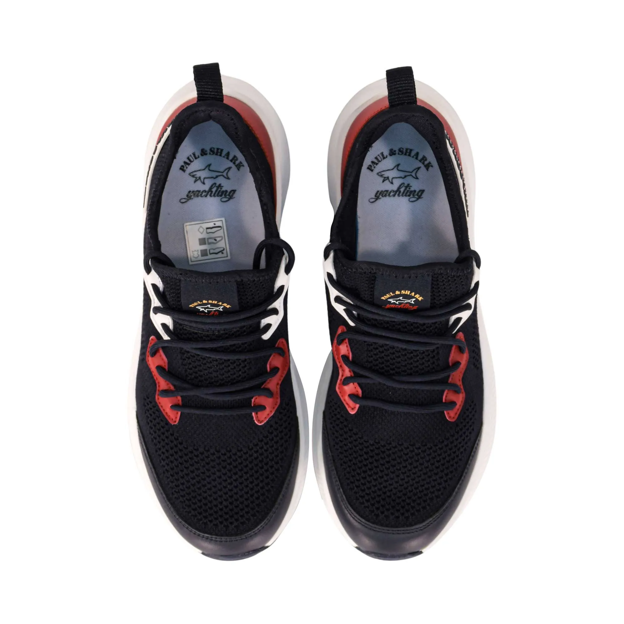 Paul & Shark Men's Blue Red and White Sneaker