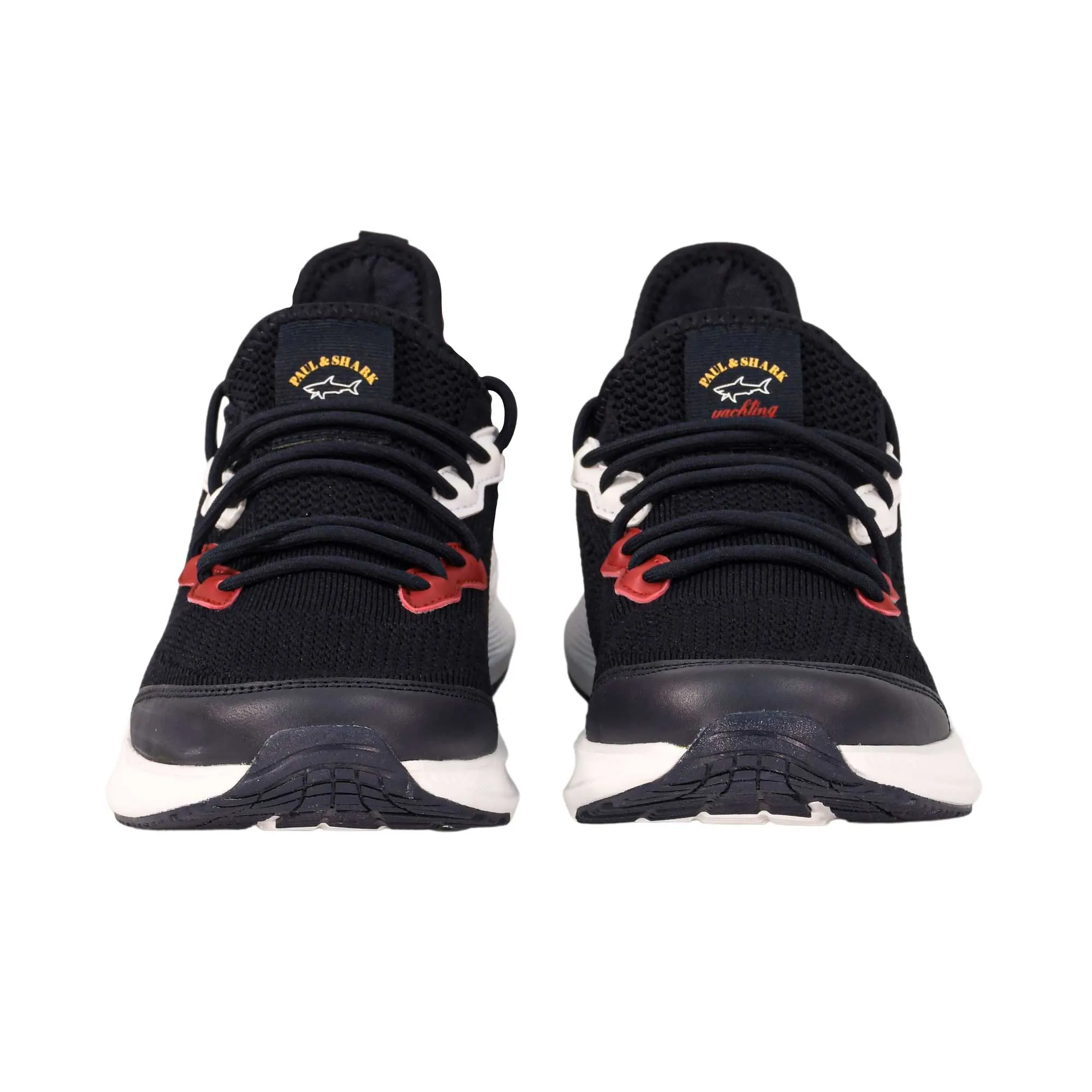 Paul & Shark Men's Blue Red and White Sneaker